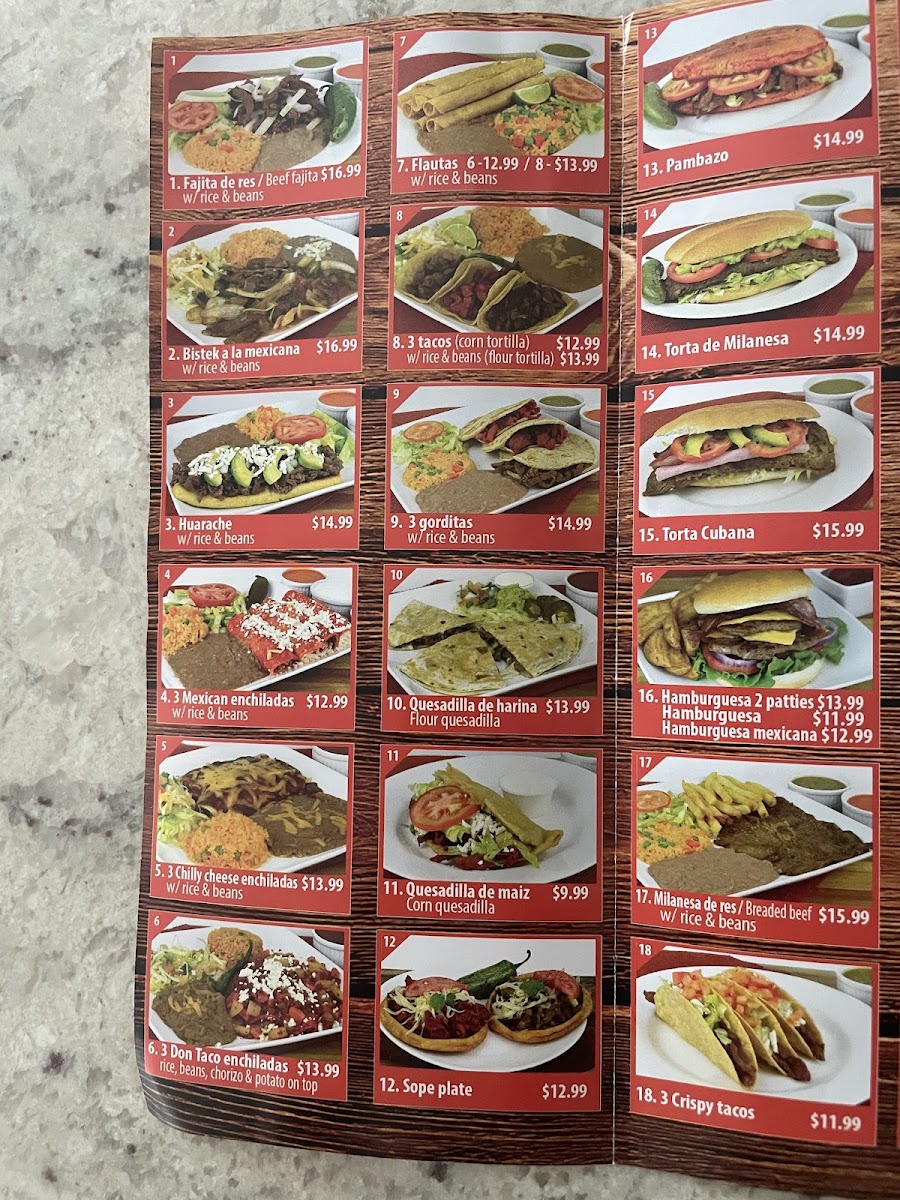 Don Taco #1 Menu - Image 3